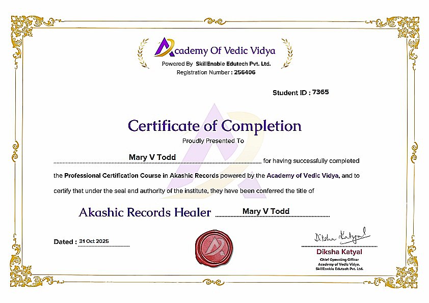 Akashic Records Practitioner Certification